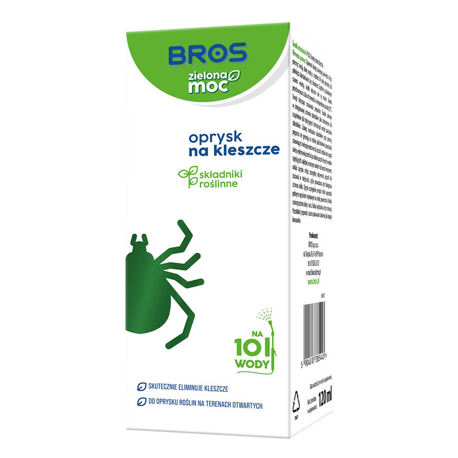 Bros Green Power, spray pentru căpușe, 120 ml