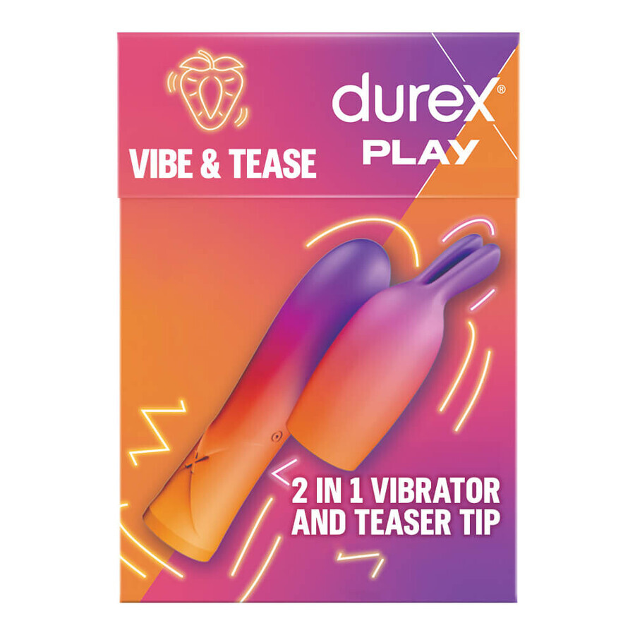 Durex Play Vibe &amp; Tease, 2-in-1-Vibrator mit stimulierender Spitze