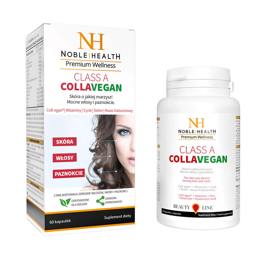 Noble Health Collagene + Glucosamina e Vitamina C Set, 100 g + Classe A CollaVegan, 60 capsule