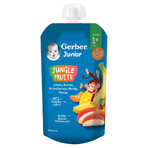 Gerber Junior Dessert in der Tube, Apfel, Banane, Pfirsich, Aprikose, Mango, ohne Zuckerzusatz, ab 1 Jahr, 110 g