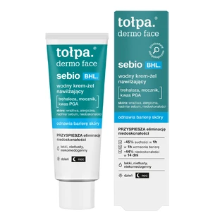 Tolpa Dermo Face Sebio BHL, gel-cremă hidratant pe bază de apă, 40 ml