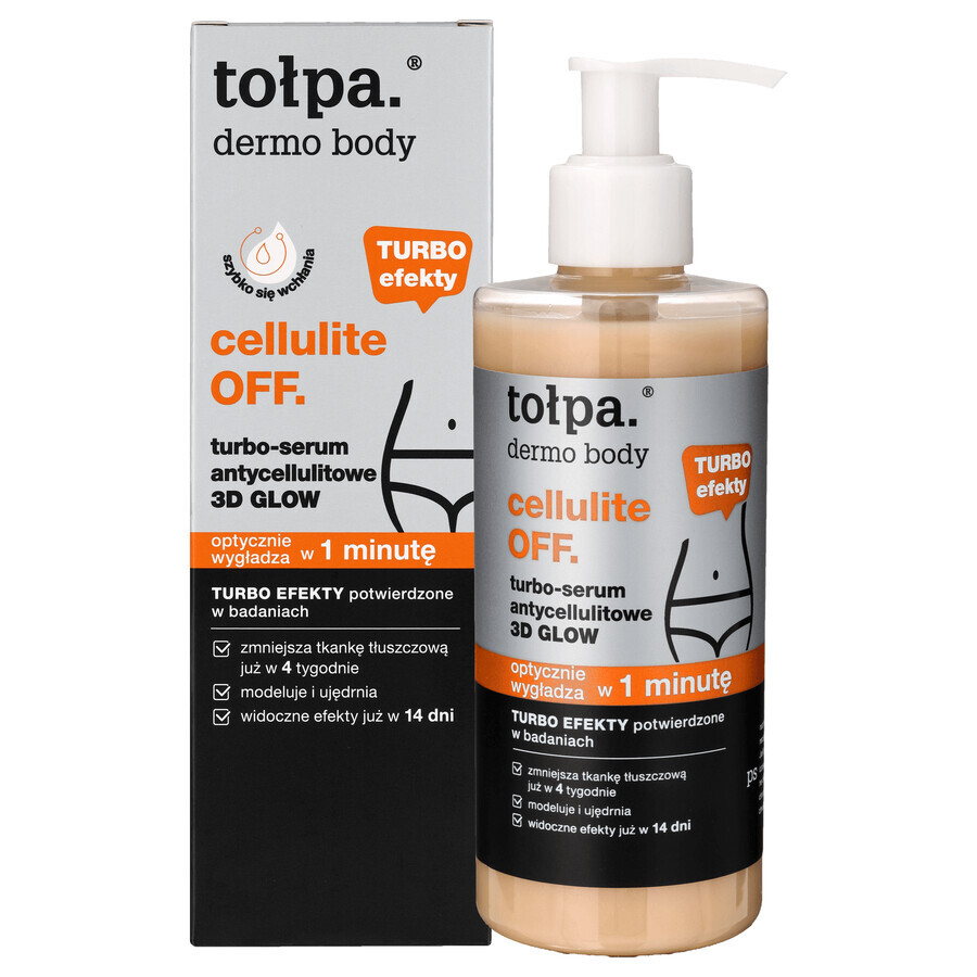 Tołpa Dermo Body Cellulite, turbo-sérum anti-cellulite 3D Glow, 250 ml