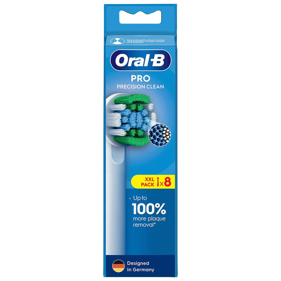 Oral-B Pro Precision Clean, embouts de remplacement pour brosse à dents électrique Clean Maximiser, 8 pièces