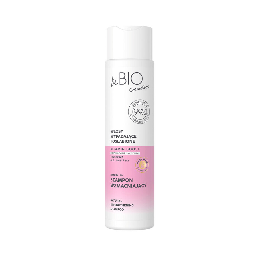 beBIO Cosmetics Baby Hair Complex, natürliches Shampoo für fallendes und geschwächtes Haar, stärkend, 300 ml