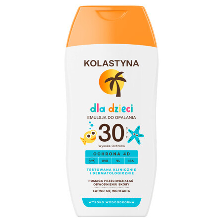 Kolastyna, Sonnenschutzemulsion für Kinder, SPF 30, 125 ml