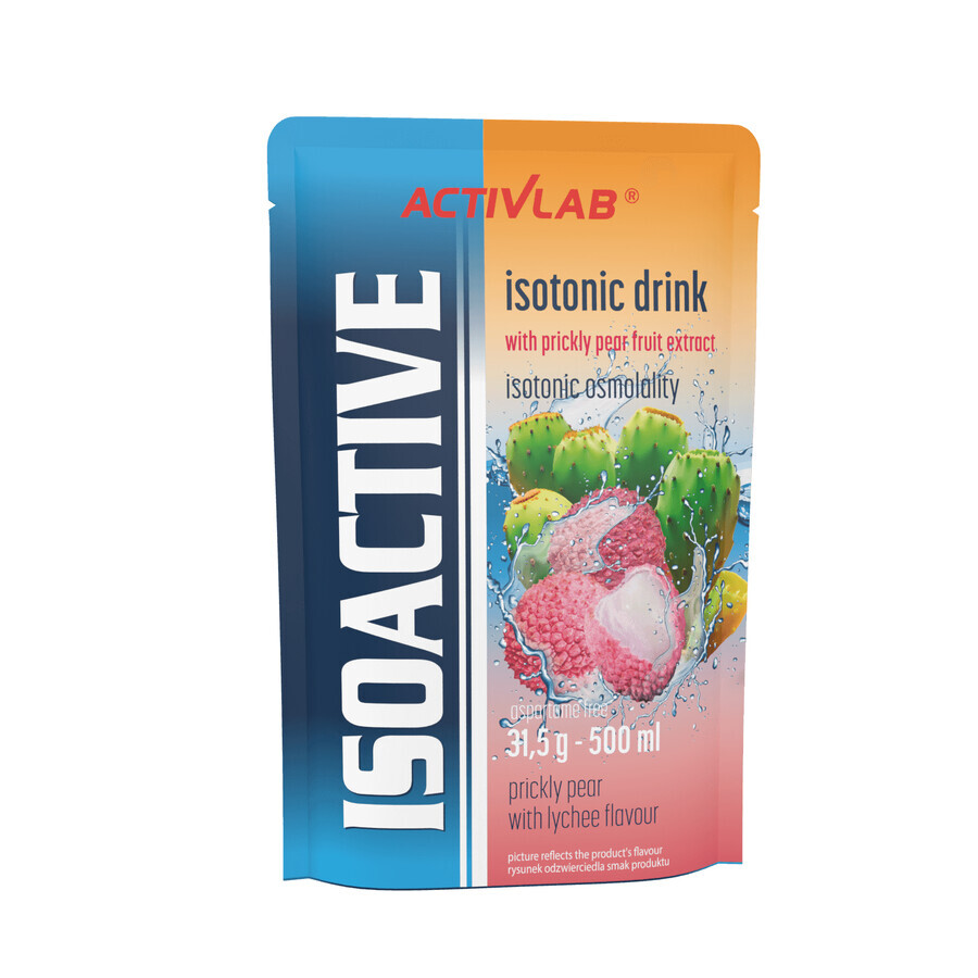 Activlab Isoactive, concentrated isotonic drink, prickly pear with lychee, 20 sachets