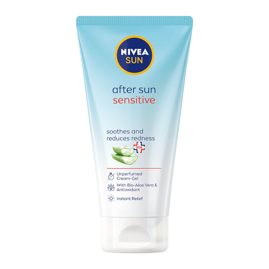 Set Nivea Sun Protect &amp; Moisture, ultra-moisturizing sun lotion, SPF 50+, 150 ml + soothing gel-cream after the beach, 175 ml + free backpack