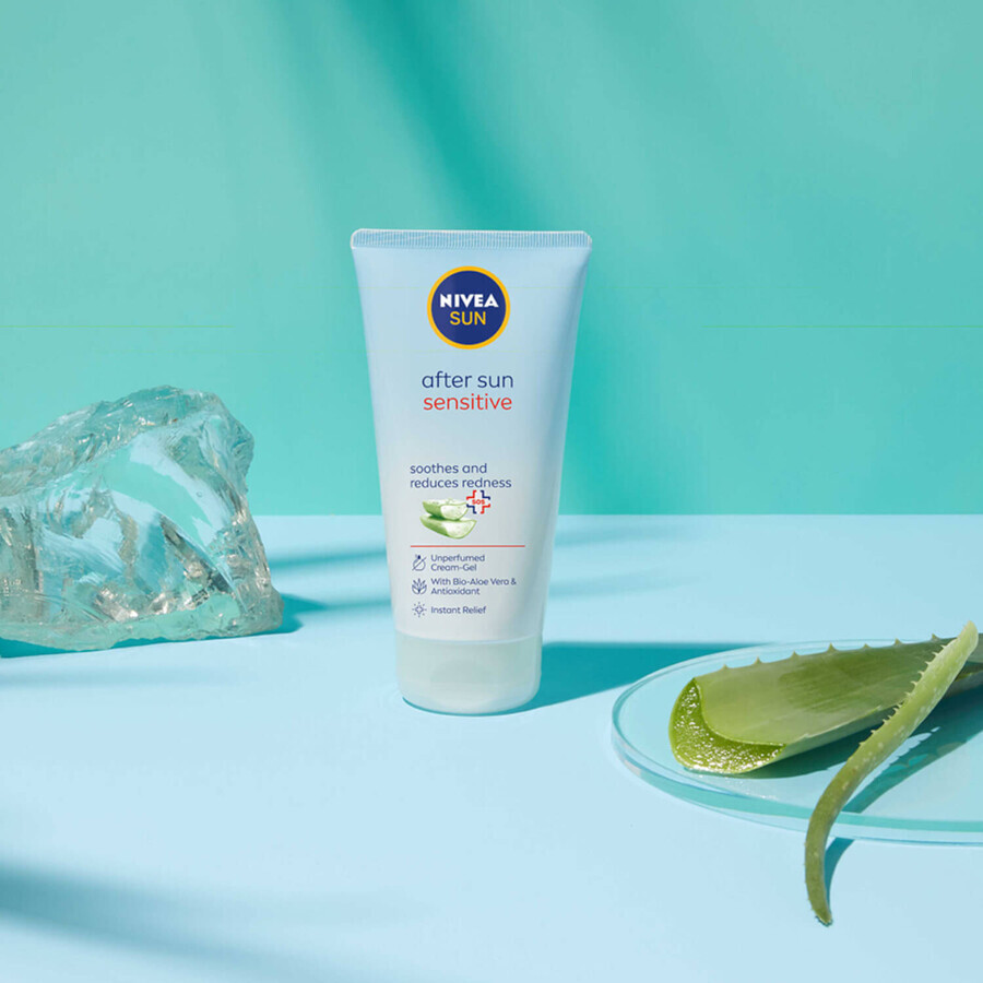 Set Nivea Sun Protect &amp; Moisture, ultra-moisturizing sun lotion, SPF 50+, 150 ml + soothing gel-cream after the beach, 175 ml + free backpack