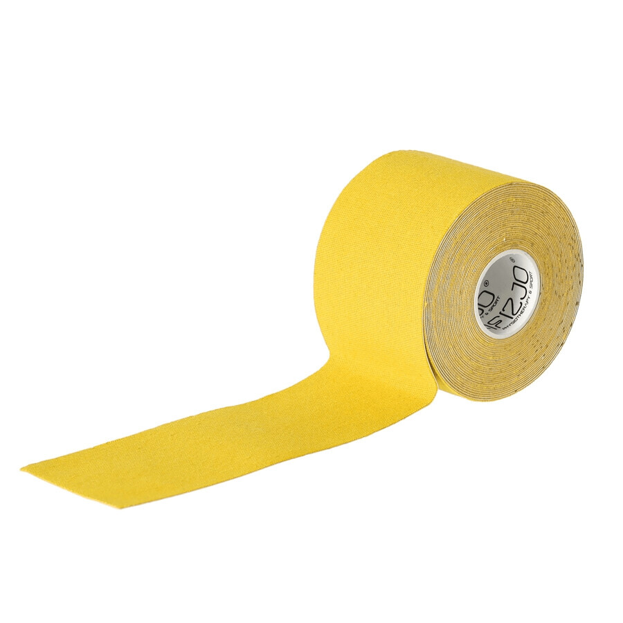 4Fizjo, kinesiotaping tape, yellow, 5 cm x 5 m