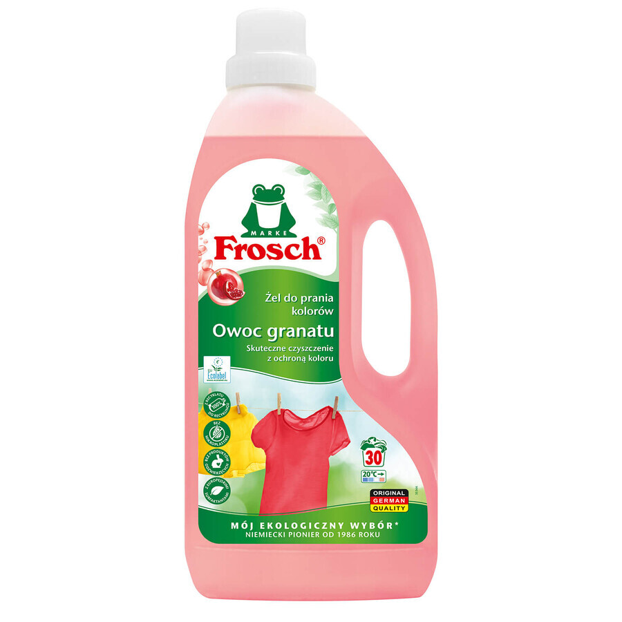 Frosch set, gel lavavajillas, granada, 1,5 l + suavizante concentrado, higo, 750 ml