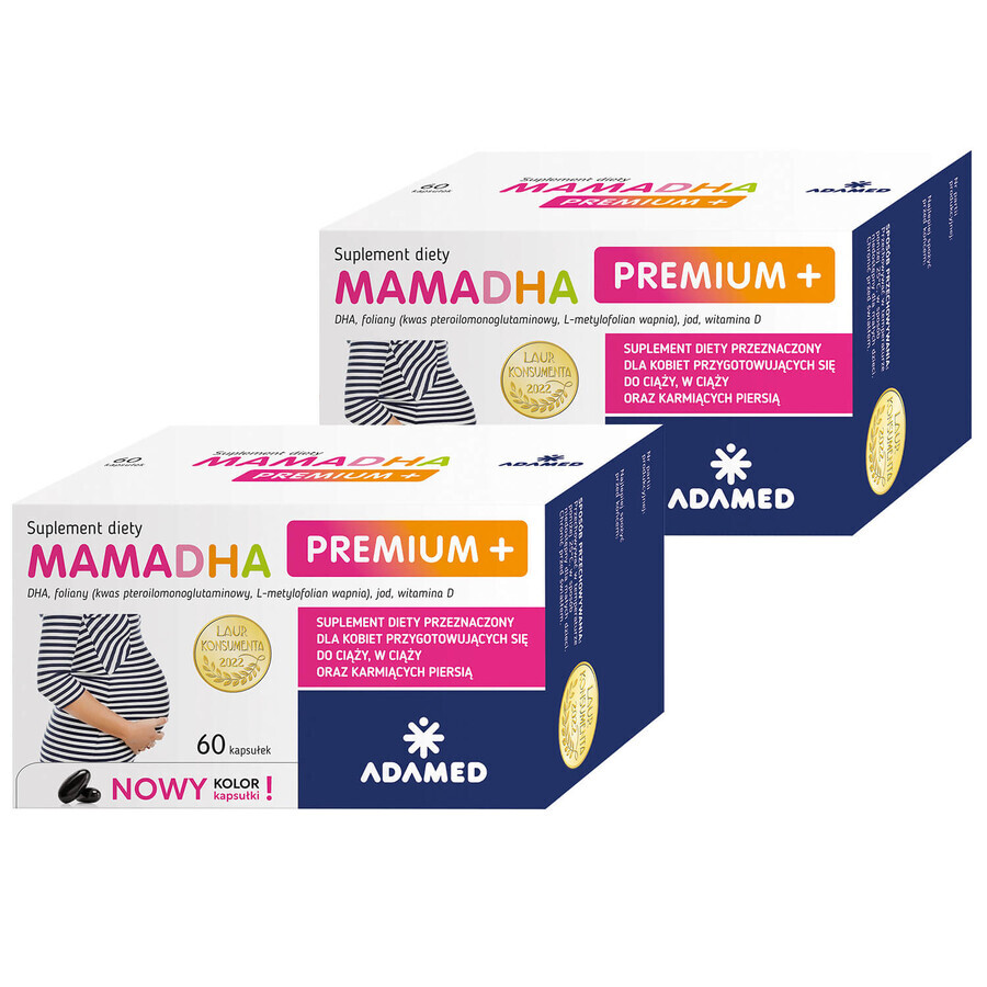 MamaDHA Premium+, 2 x 60 Kapseln