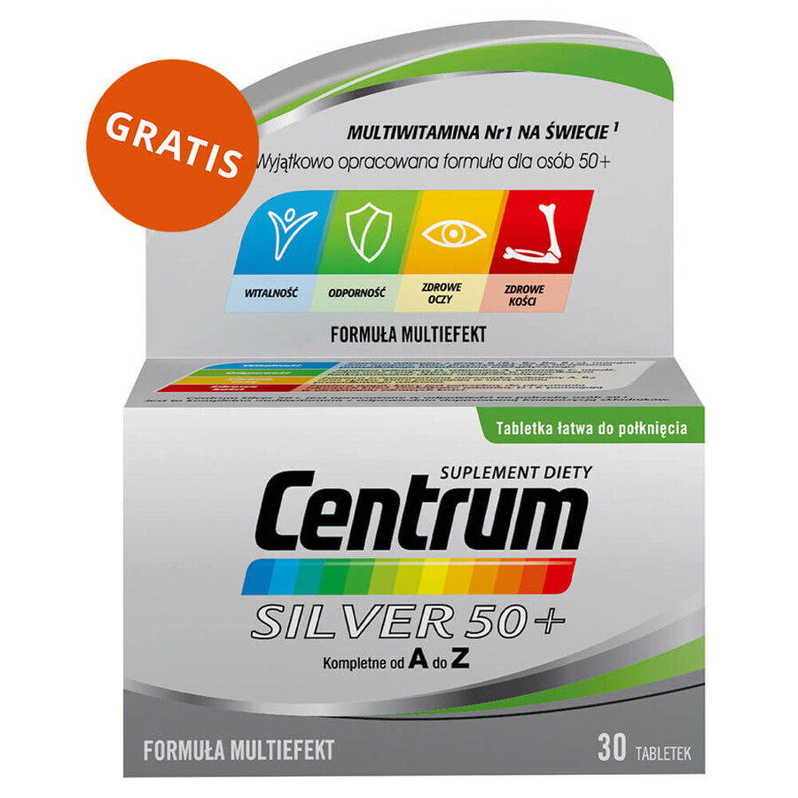 Centrum Silver 50+, 100 Tabletten + Centrum Silver 50+, 30 Tabletten gratis