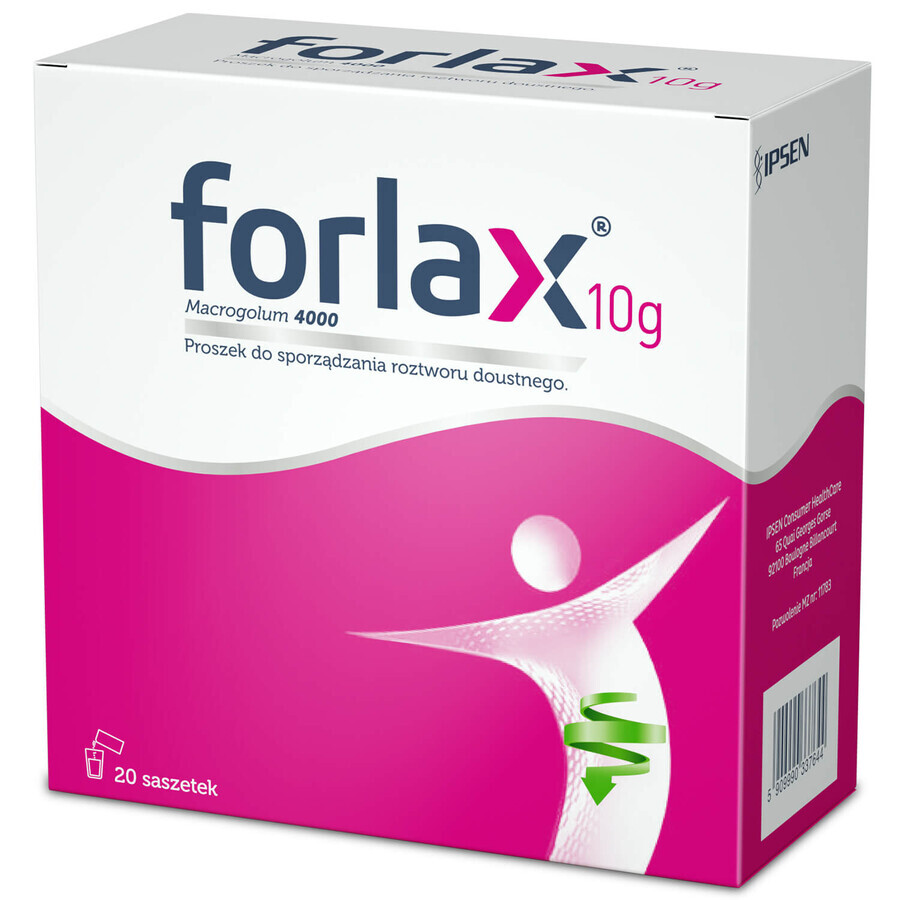 Forlax 10 g, Pulver zum Einnehmen, 20 Portionsbeutel