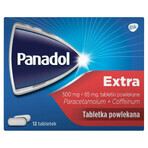 Panadol Extra 500 mg + 65 mg, 12 comprimate