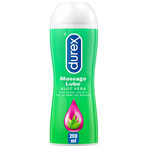 Durex, feuchtigkeitsspendendes Intim- und Massagegel 2in1, Aloe vera, 200 ml