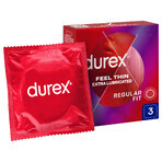 Durex Fetherlite Elite Extra Lubricant Thinner Condoms 3 Pack