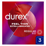 Durex Fetherlite Elite Extra Lubricant Thinner Condoms 3 Pack