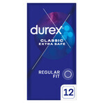 Durex Extra Safe, Kondome mit mehr Gleitmittel, verstärkt, 12 Stück