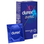 Durex Extra Safe, Kondome mit mehr Gleitmittel, verstärkt, 12 Stück