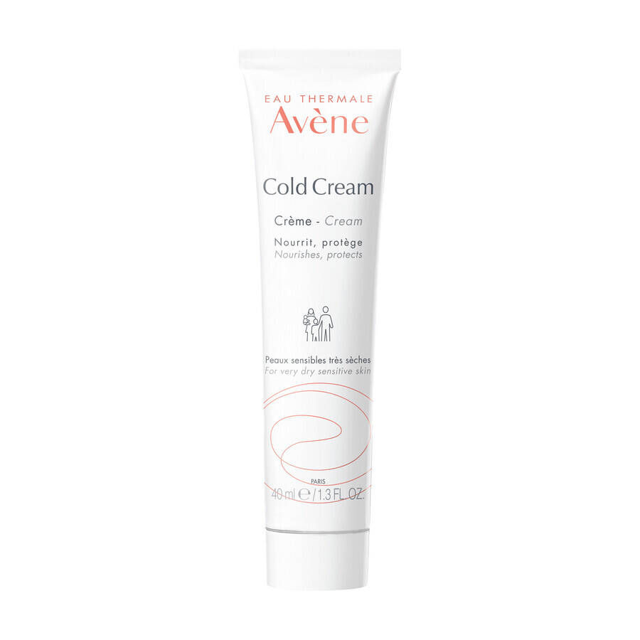 Avene Cold Cream, face and body cream, sensitive and very dry skin, 40 ml