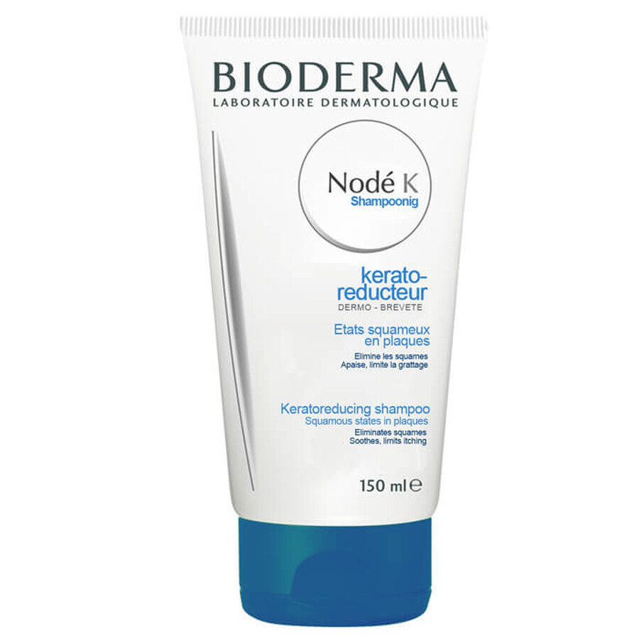 Bioderma Node K Shampoonig, champú anticaspa con acción exfoliante, antiinflamatoria y antiprurito, 150 ml