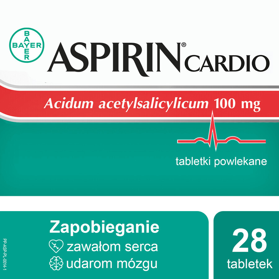 Aspirin Cardio 100 mg, 28 Filmtabletten