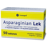 Asparginate Lek 17 mg + 54 mg, 50 tablets