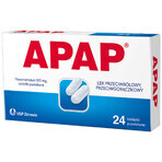 Apap 500 mg, 24 comprimés pelliculés