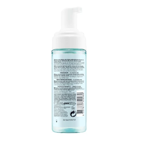 Vichy Purete Thermale, schiuma detergente per ripristinare la luminosità della pelle, 150 ml