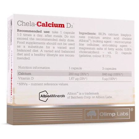 Olimp, Chela-Calciu D3, 30 capsules