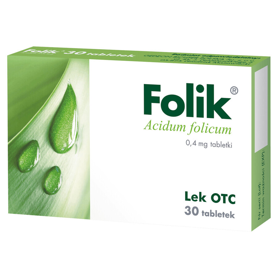 Folik 0,4 mg, 30 compresse