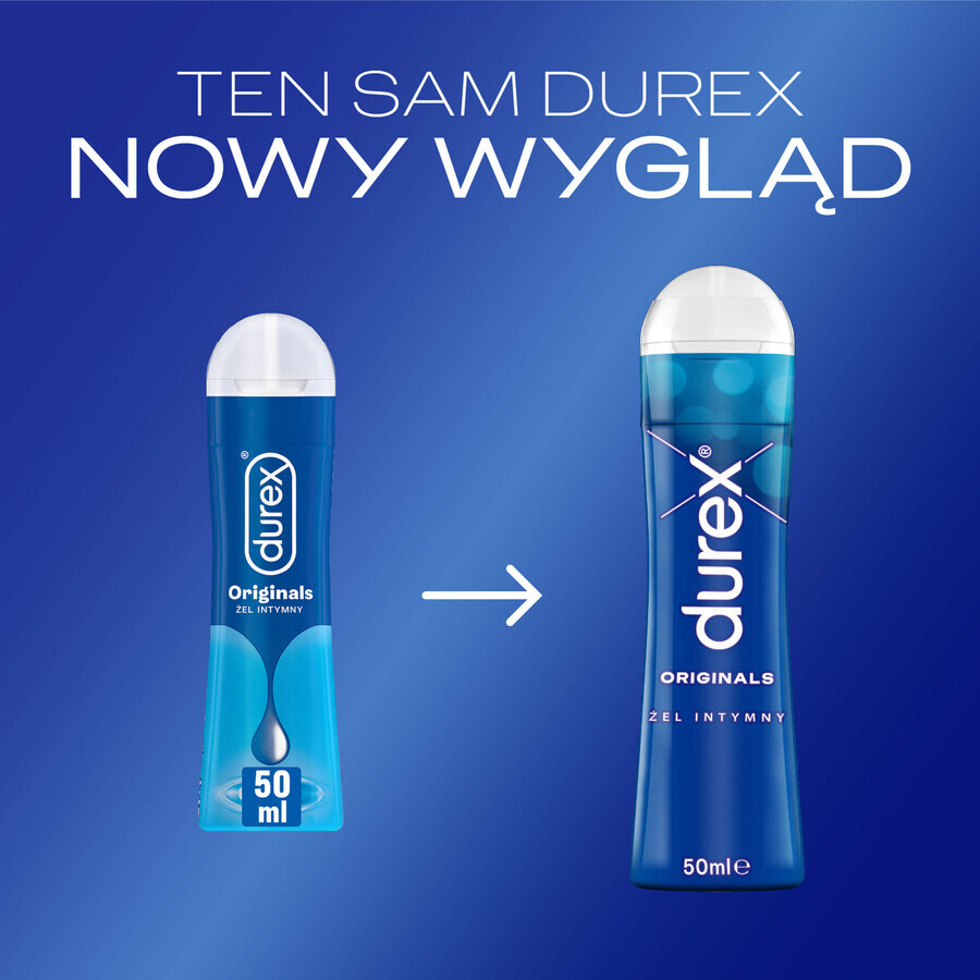 Durex Originals, Gleitgel auf Wasserbasis für den Intimbereich, 50 ml