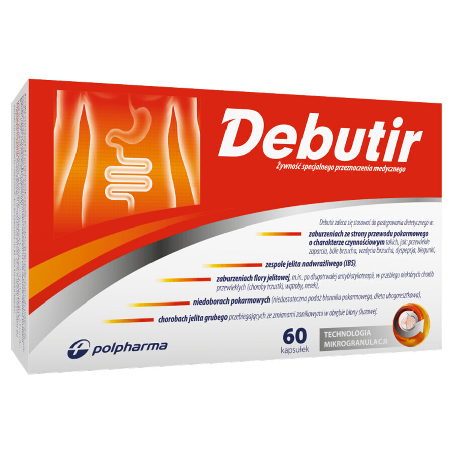 Debutir, 60 Kapseln, Polpharma