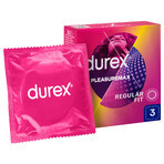 Durex Pleasuremax, préservatifs nervurés avec passepoil, 3 pièces