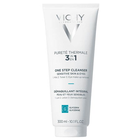 Vichy Purete Thermale, 3-in-1 Make-up-Entferner für Gesicht und Augen, 300 ml