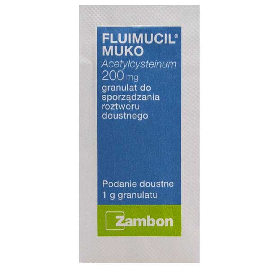 Fluimucil Muko 200 mg, 20 Portionsbeutel