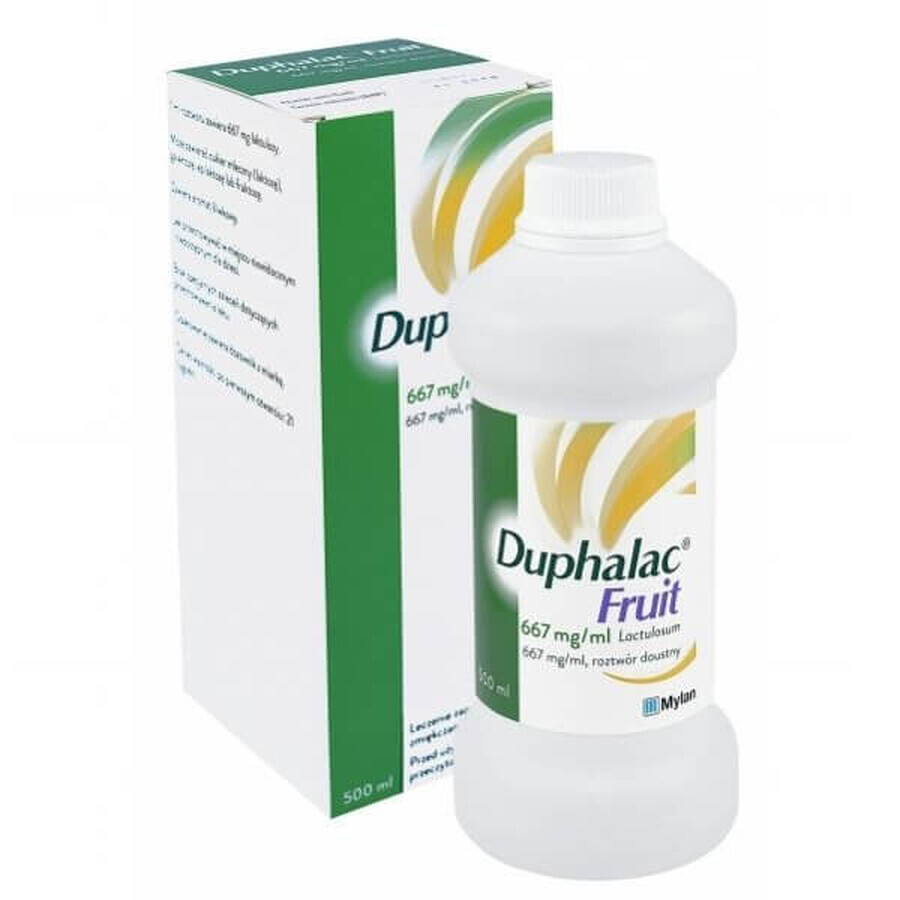 Duphalac Fruit 667 mg/ml, Lösung zum Einnehmen bei Verstopfung, Pflaumengeschmack, 500 ml