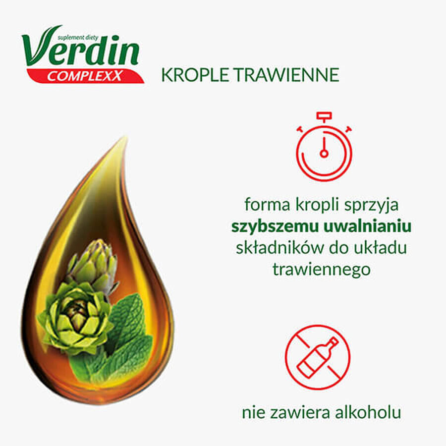 Verdin Complexx, Verdauungstropfen, alkoholfrei, 40 ml