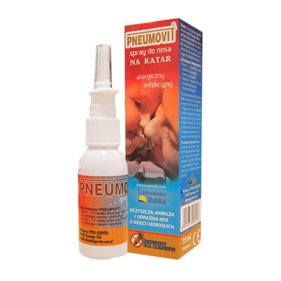 Pneumovit, Nasenspray gegen Schnupfen für Kinder und Erwachsene, 35 ml