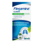 Flegamina Classic sabor menta sin azúcar 4 mg/ 5 ml, jarabe, 120 ml