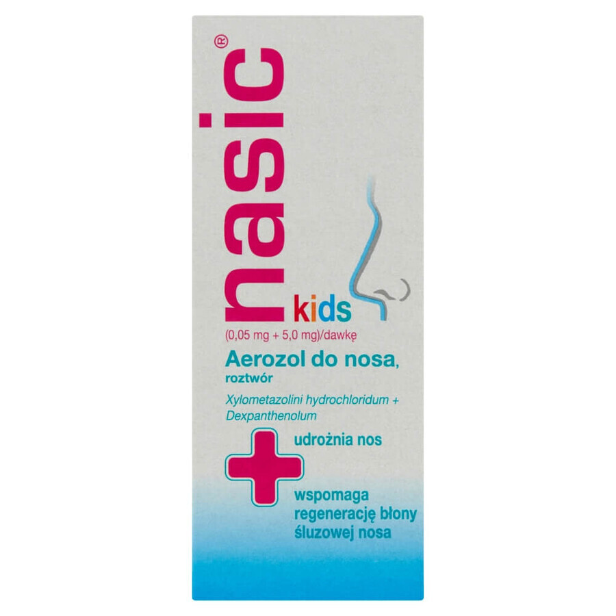 Nasic Kids (0.05 mg + 5 mg)/dose, nasal spray for children aged 2 to 6 years, 10 ml