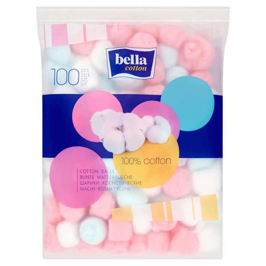 Bella Cotton, Wattestäbchen, farbig, 100 Stück