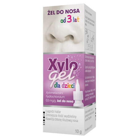 Xylogel 0.05%, 0.5 mg/g, nasal gel, 10 g