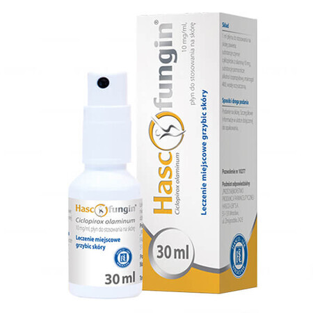 Hascofungin 10 mg/ml, lichid pentru aplicare cutanată, 30 ml