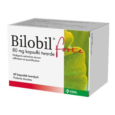 Bilobil Forte 80 mg, 60 Kapseln