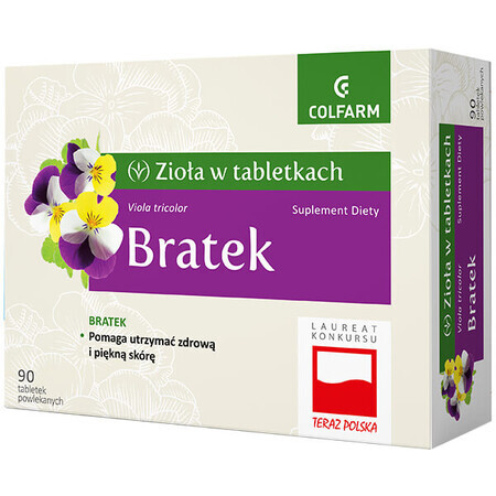 Kräuter in Tabletten Bratek, 90 Filmtabletten