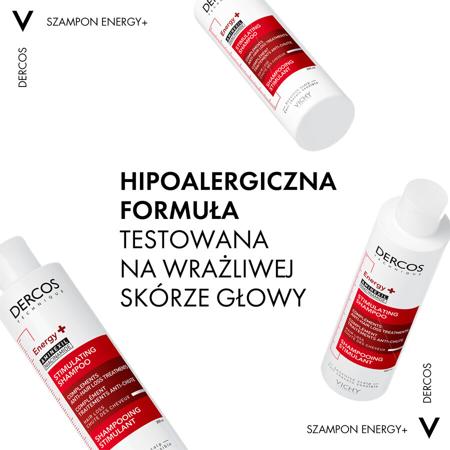 Vichy Dercos Energy+, Kräftigendes Haarshampoo, 400 ml