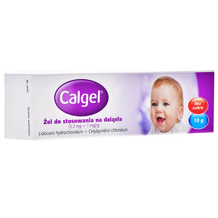 Calgel (3,3 mg + 1mg )/g, Kaugummigel für Kinder ab 3 Monaten, 10 g