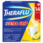 Theraflu Extra Grip 650 mg + 10 mg + 20 mg, Pulver zum Einnehmen, 14 Beutel