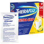 Theraflu Extra Grip 650 mg + 10 mg + 20 mg, Pulver zum Einnehmen, 14 Beutel